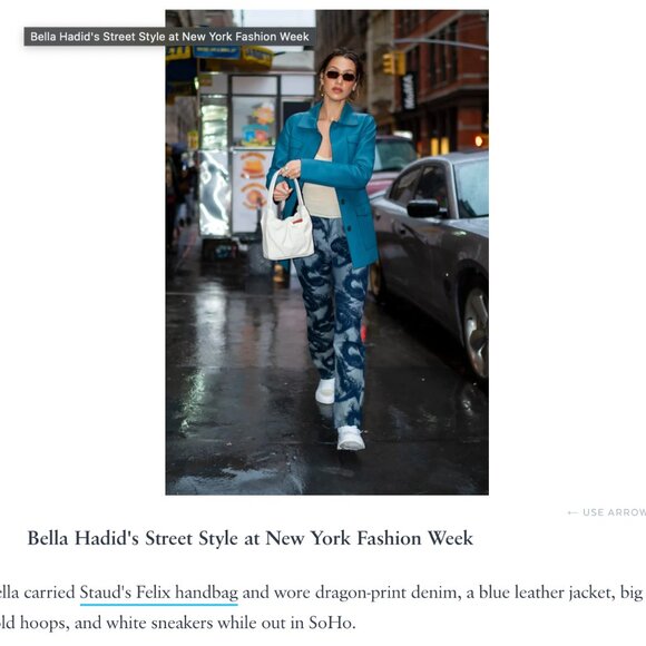 Staud Felix Bag, White, 100% Leather - Picture 7 of 7